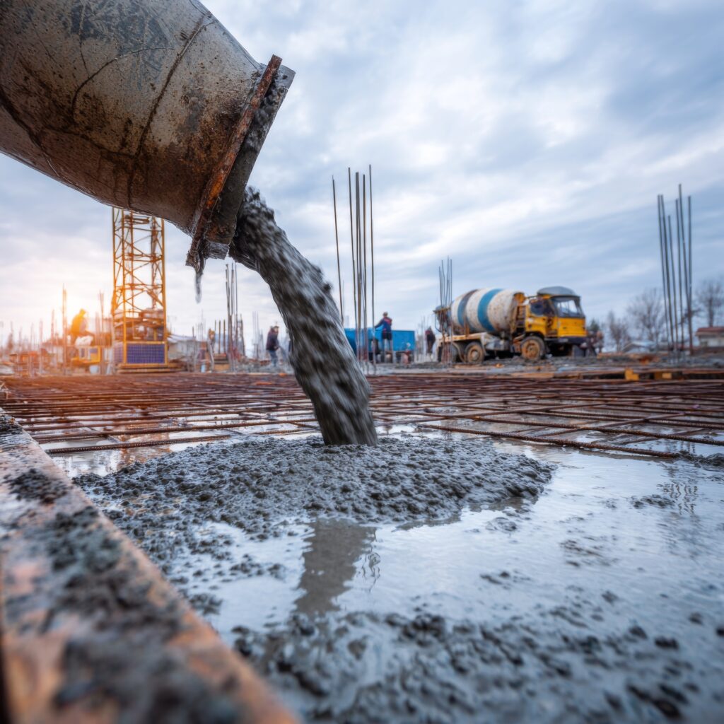 concrete pouring